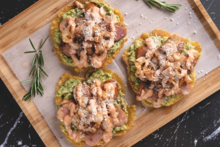 TOSTONES COLOMBIAN SAUSAGE AND PORK SKIN